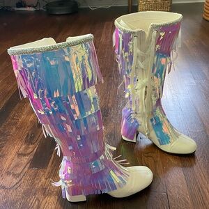 Beyonce beychella fringe boots